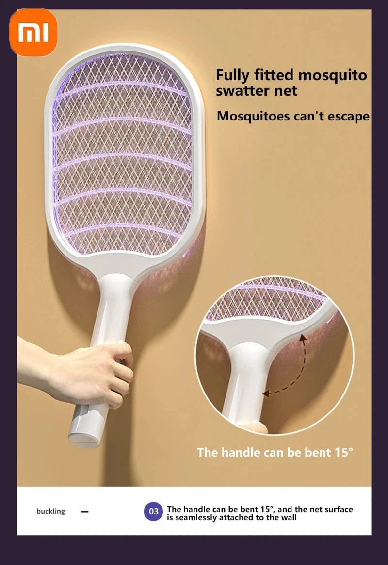 Cadeau showroom anti moustiques Blanc Anti-Moustiques 2 en 1 Rechargeable