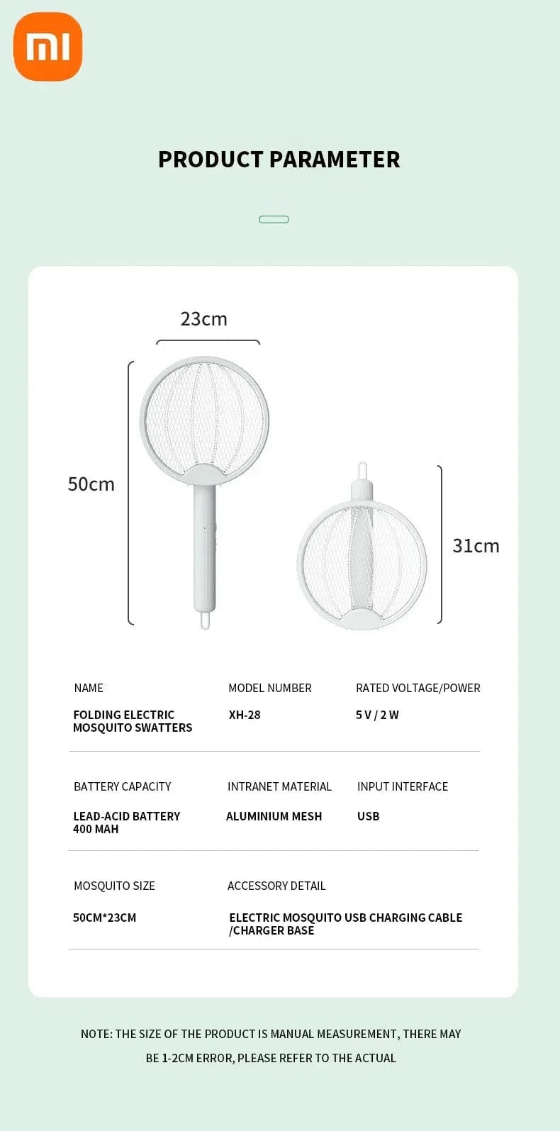 Cadeau showroom anti moustiques Blanc Tapette anti-moustiques électrique pliable 4 en 1