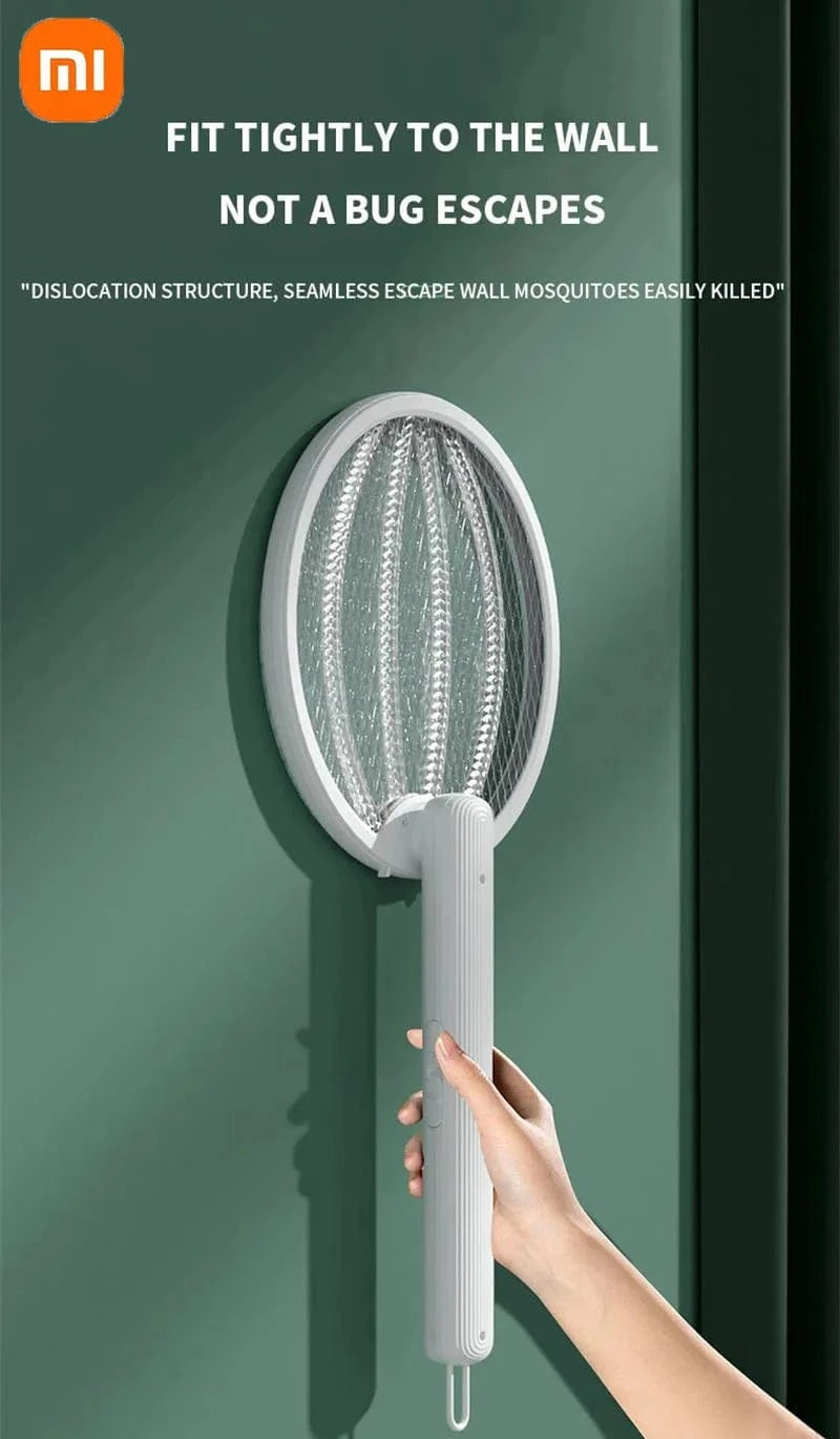 Cadeau showroom anti moustiques Blanc Tapette anti-moustiques électrique pliable 4 en 1