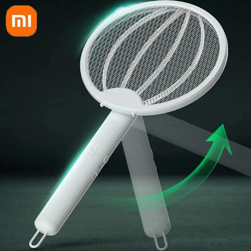 Cadeau showroom anti moustiques Blanc Tapette anti-moustiques électrique pliable 4 en 1