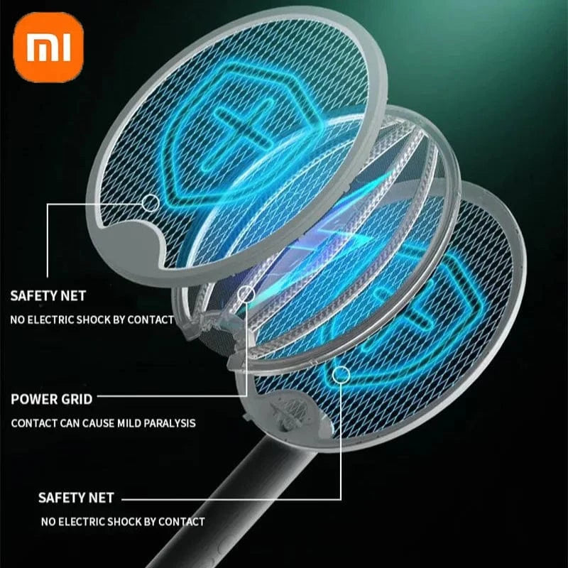 Cadeau showroom anti moustiques Blanc Tapette anti-moustiques électrique pliable 4 en 1