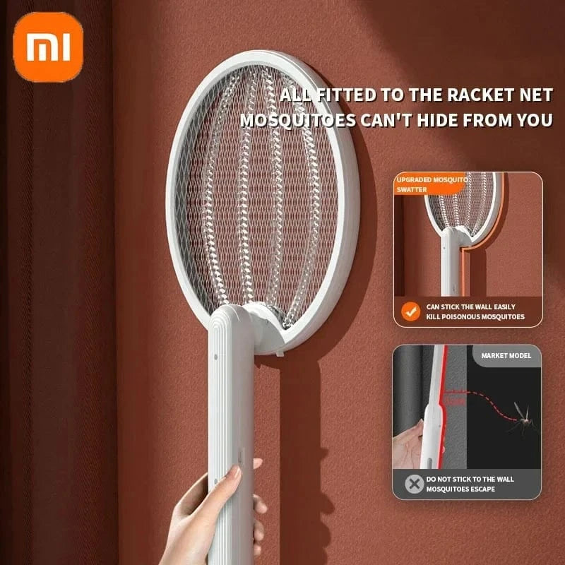 Cadeau showroom anti moustiques Blanc Tapette anti-moustiques électrique pliable 4 en 1