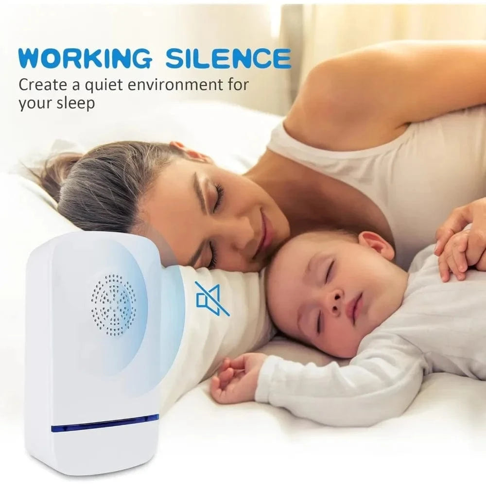 Cadeau showroom anti moustiques Blanc x 4PCS Lot de 4 répulsifs ultrasoniques anti-moustiques