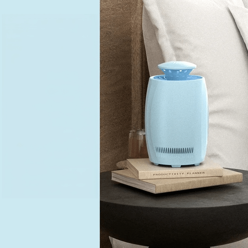 Cadeau showroom anti moustiques Bleu Lampe anti-moustiques silencieuse et rechargeable