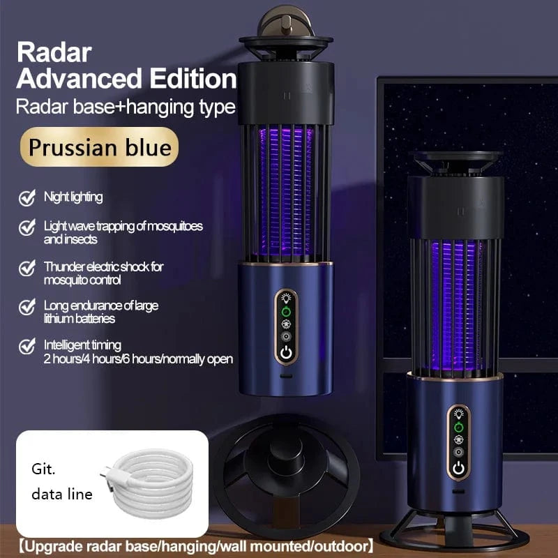 Cadeau showroom anti moustiques Blue Not Rechargeabl Lampe anti-moustiques, piège à insectes et mouches