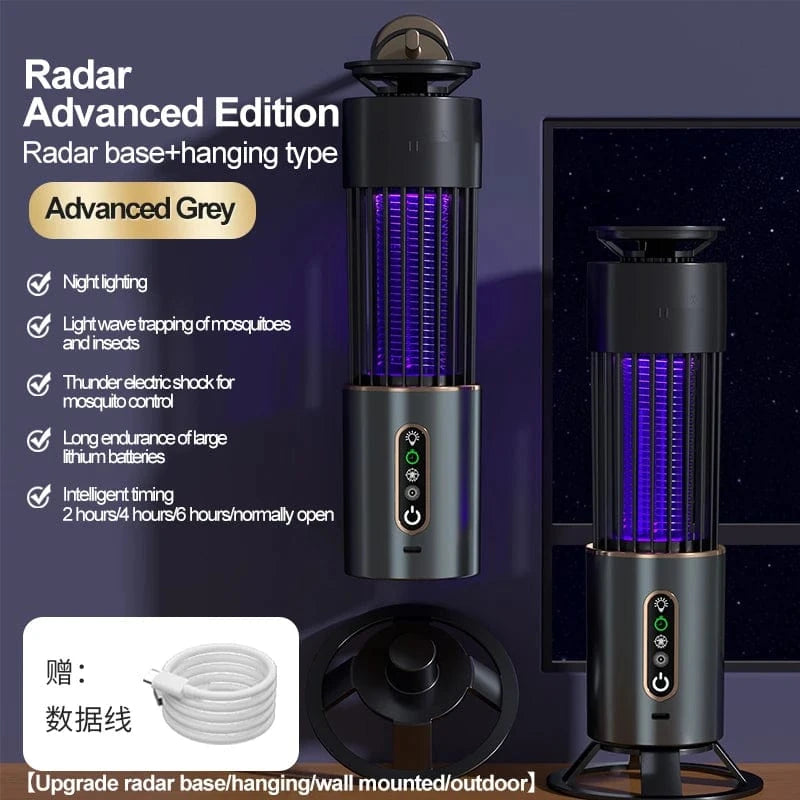 Cadeau showroom anti moustiques Gray Not Rechargeabl Lampe anti-moustiques, piège à insectes et mouches