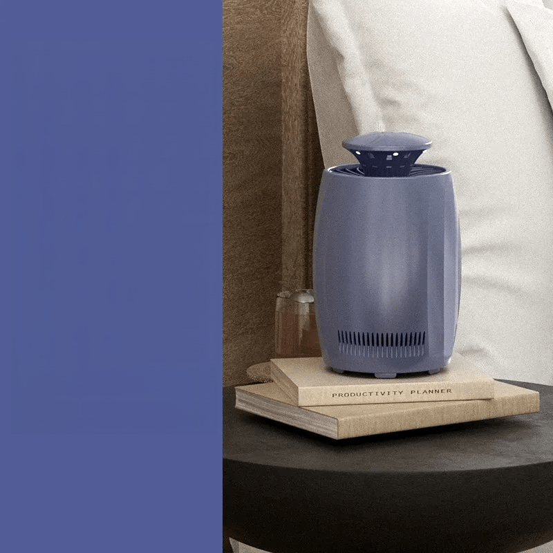 Cadeau showroom anti moustiques Gris Lampe anti-moustiques silencieuse et rechargeable