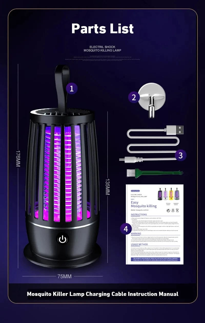 Cadeau showroom anti moustiques Lampe anti-moustiques silencieuse et puissante