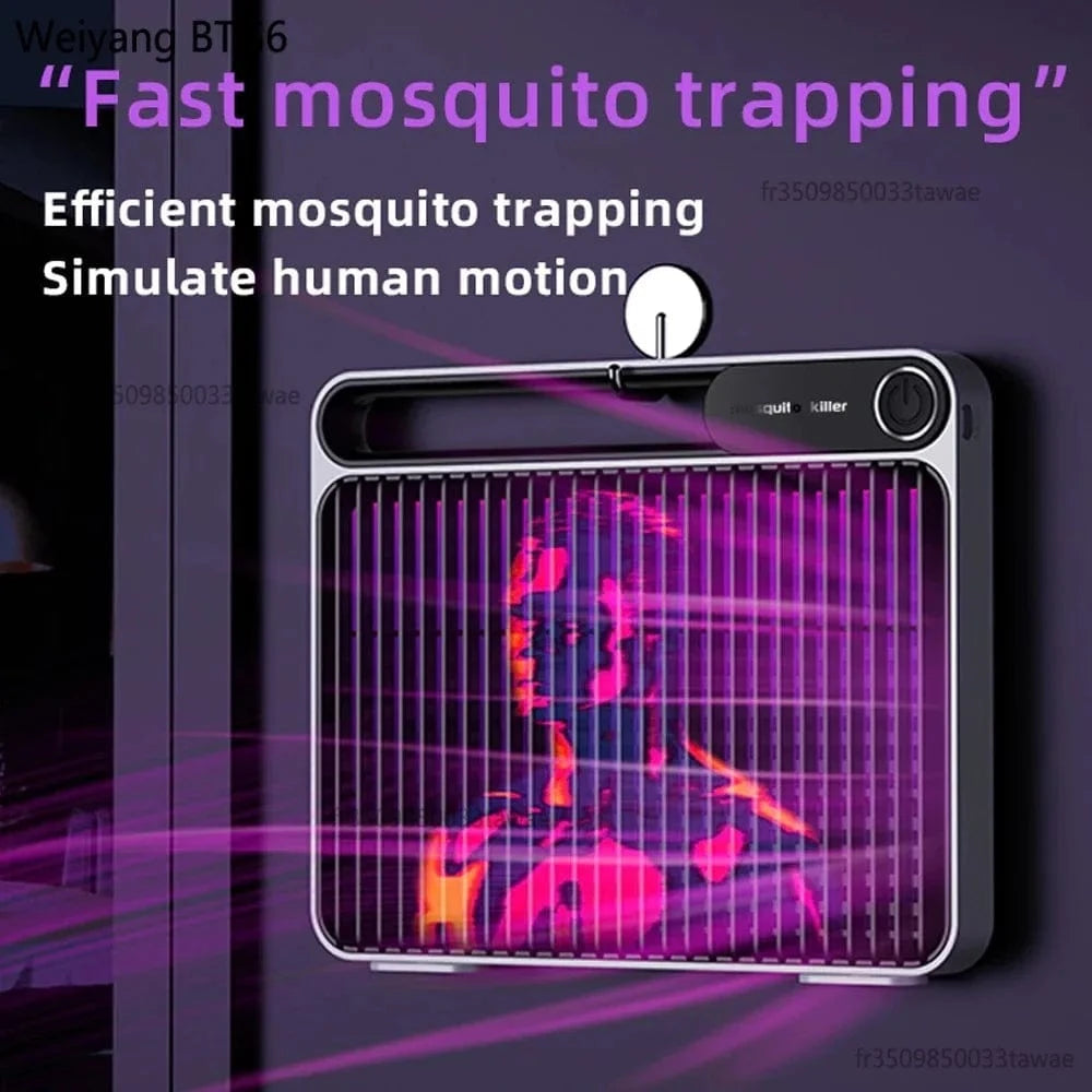 Cadeau showroom anti moustiques Noir rechargeable Lampe anti-moustiques 1500 V rechargeable