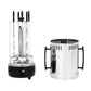 Cadeau showroom Argent Barbecue électrique vertical en acier inoxydable