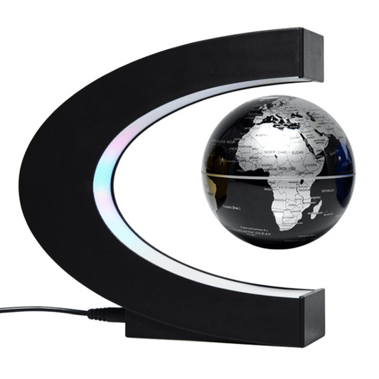 Cadeau showroom Argent Globe 3D à lévitation magnétique