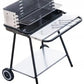 Cadeau showroom barbecue Argent Barbecue au charbon sur roulettes 53x33,5 cm
