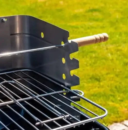 Cadeau showroom barbecue Argent Barbecue au charbon sur roulettes 53x33,5 cm
