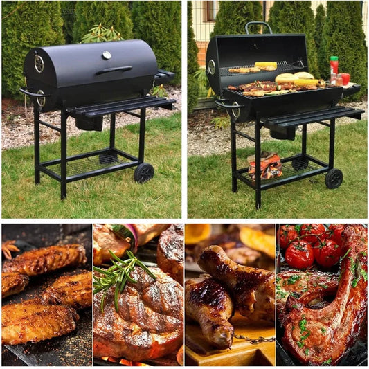 Cadeau showroom barbecue Noir Barbecue à charbon de bois d'extérieur