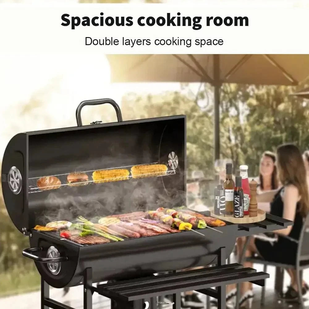 Cadeau showroom barbecue Noir Barbecue à charbon de bois d'extérieur