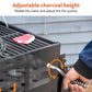 Cadeau showroom barbecue Noir Barbecue à roulettes pour camping en plein air