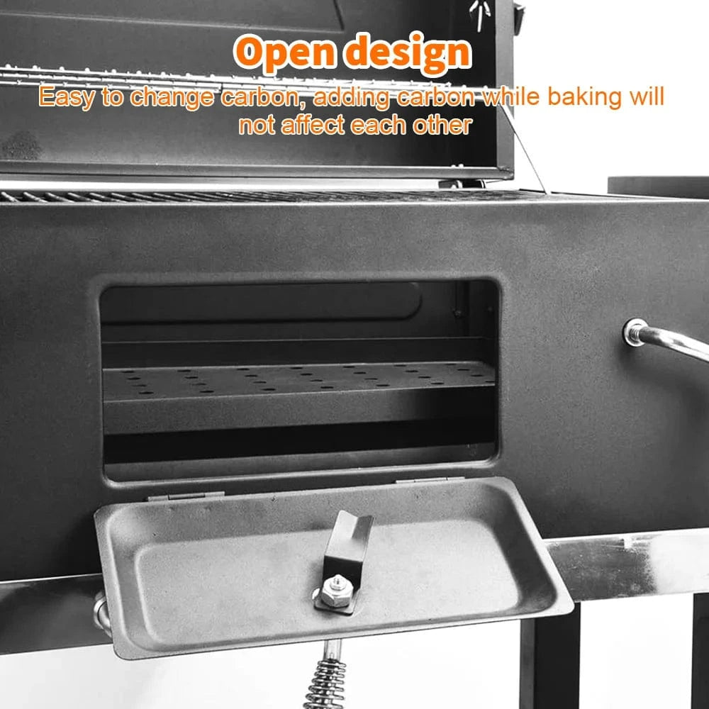 Cadeau showroom barbecue Noir Barbecue à roulettes pour camping en plein air