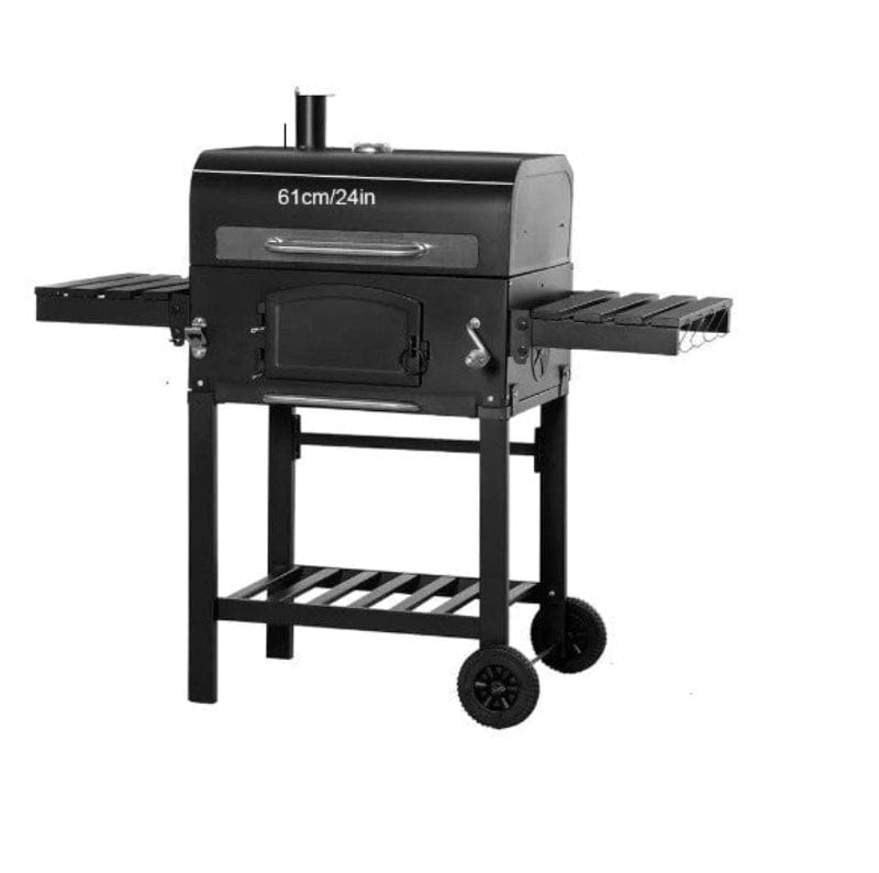 Cadeau showroom barbecue Noir Barbecue à roulettes pour camping en plein air