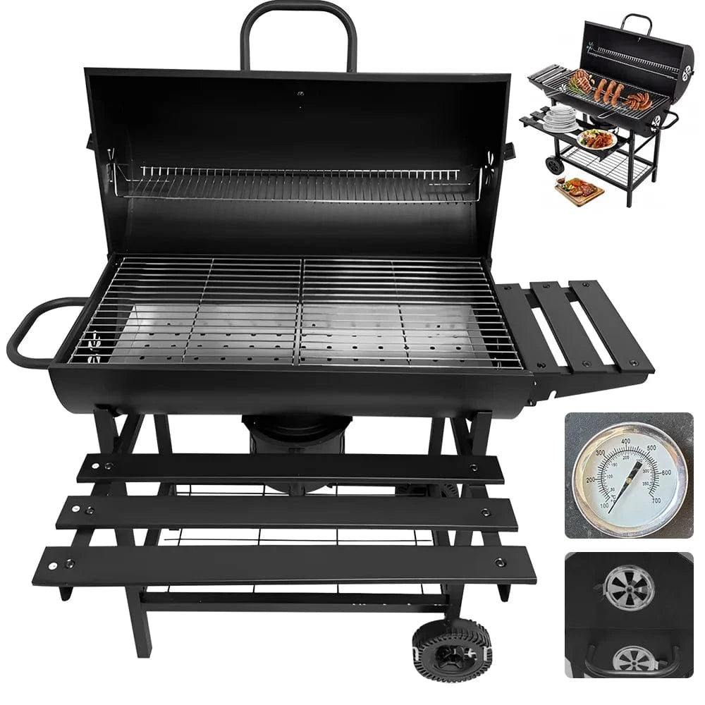 Cadeau showroom barbecue Noir Barbecue grill pour camping pique-nique