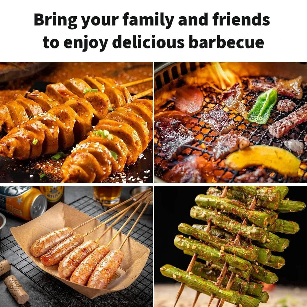Cadeau showroom barbecue Noir Barbecue grill pour camping pique-nique