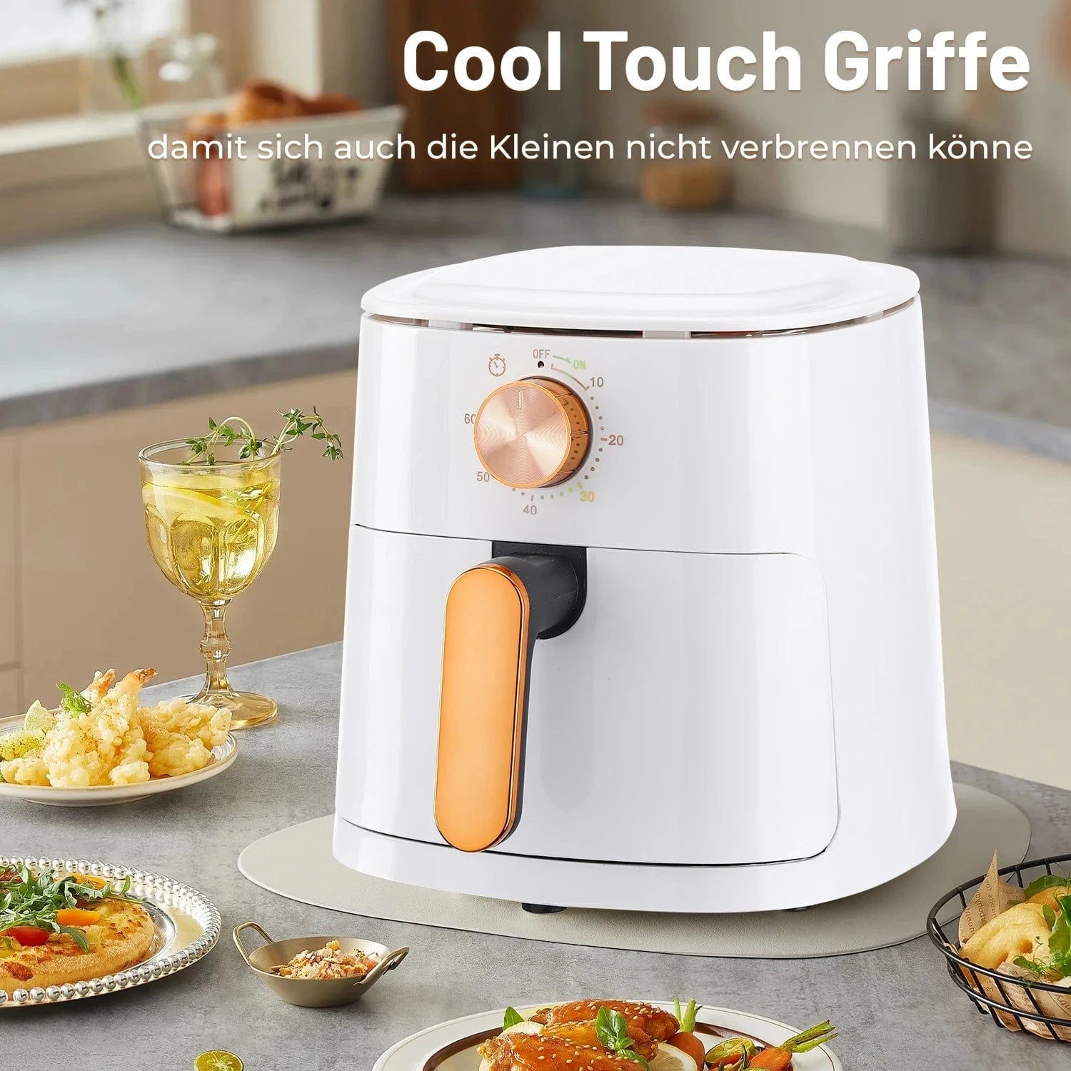 Cadeau showroom Blanc Friteuse air fryer