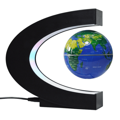Cadeau showroom Bleu Globe 3D à lévitation magnétique