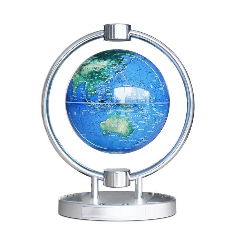 Cadeau showroom Bleu Globe de carte flottante magnétique