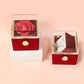 Cadeau showroom Boîte-cadeau rose rotative et présentoir à bijoux