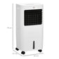Cadeau showroom climatiseurs Blanc Refroidisseur d'air portable 15 L HOMCOM