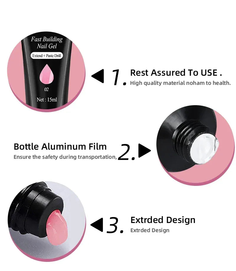 Cadeau showroom Coffret manucure gel avec lampe UV et accessoires