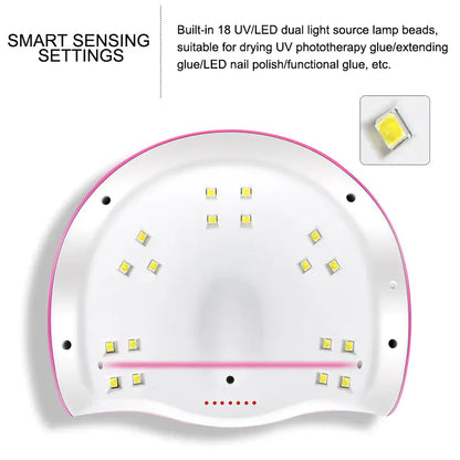 Cadeau showroom Coffret manucure gel avec lampe UV et accessoires