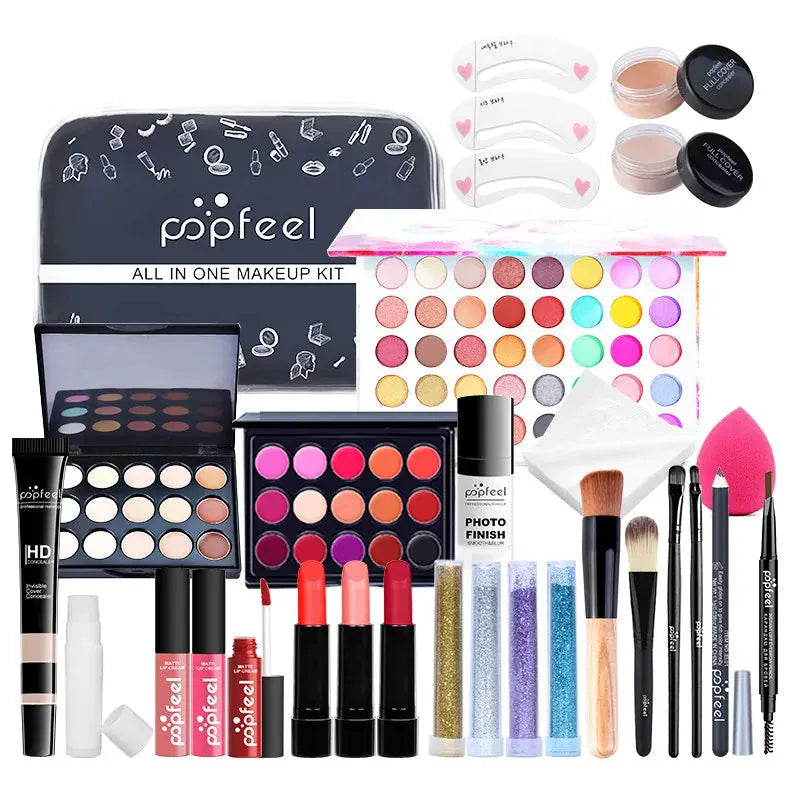 Cadeau showroom Coffret maquillage complet pour femme – visage et yeux