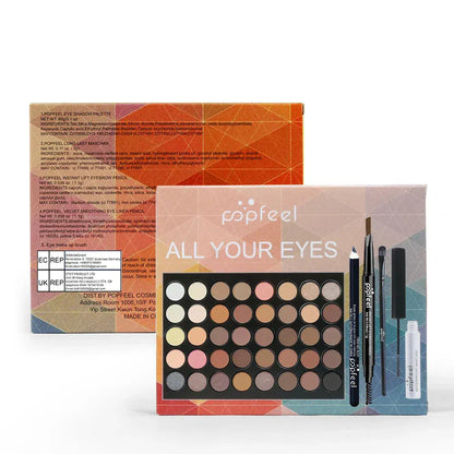 Cadeau showroom Coffret maquillage pour les yeux – palette, eyeliner et mascara