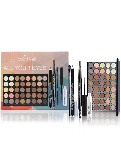 Cadeau showroom Coffret maquillage pour les yeux – palette, eyeliner et mascara