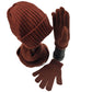 Cadeau showroom Ensemble  bonnets écharpe et gants en acrylique