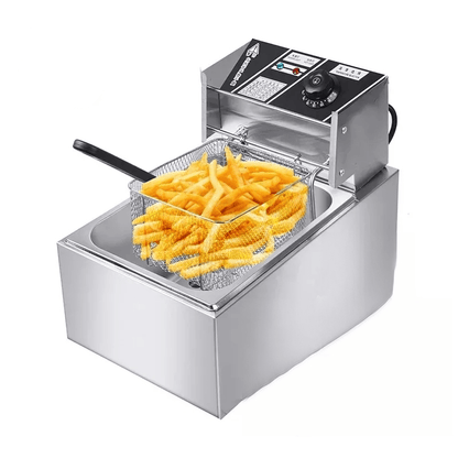 Cadeau showroom Inox 6L Friteuse électrique en acier inoxydable