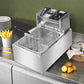 Cadeau showroom Inox 6L Friteuse électrique en acier inoxydable