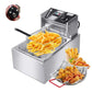 Cadeau showroom Inox 6L Friteuse électrique en acier inoxydable
