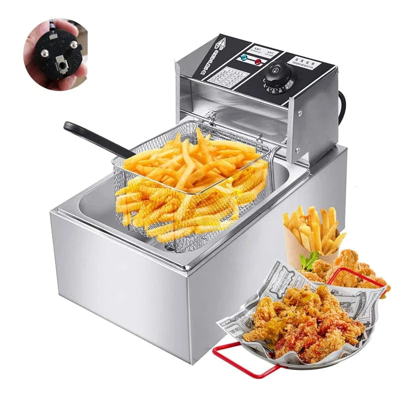 Cadeau showroom Inox 6L Friteuse électrique en acier inoxydable