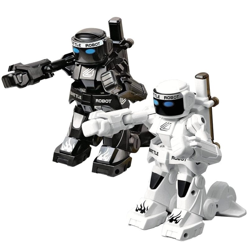 Cadeau showroom Lot noir et blanc Robot de combat télécommandé