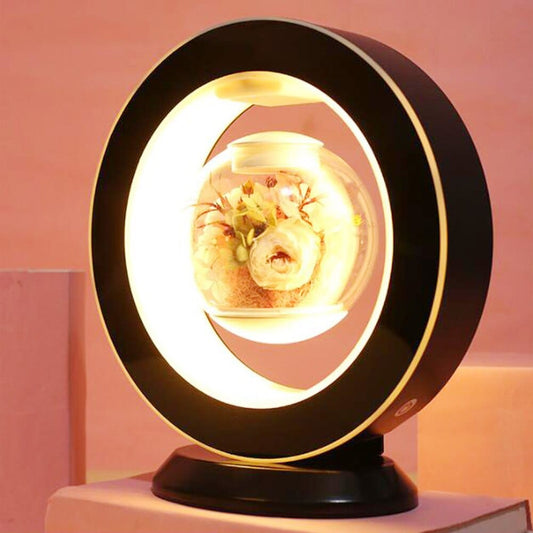 Cadeau showroom Noir Lampe LED à lévitation magnétique
