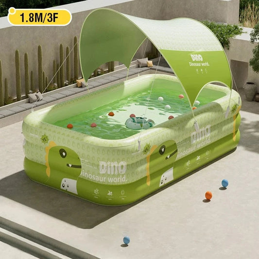 Cadeau showroom piscine gonflable 1.8M avec tente Grande piscine gonflable de 1,8 M avec tente