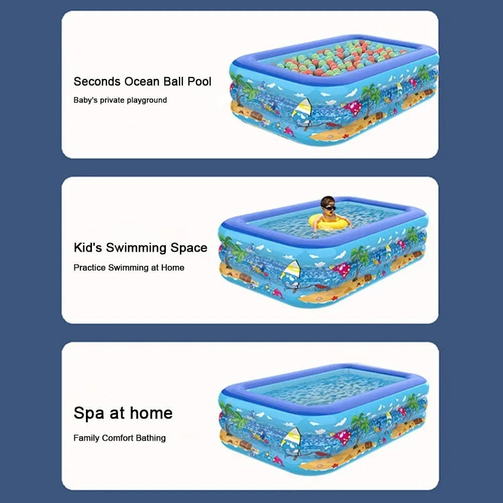 Cadeau showroom piscine gonflable 140X100X46CM Piscine gonflable en PVC 140 X 100 X 46CM
