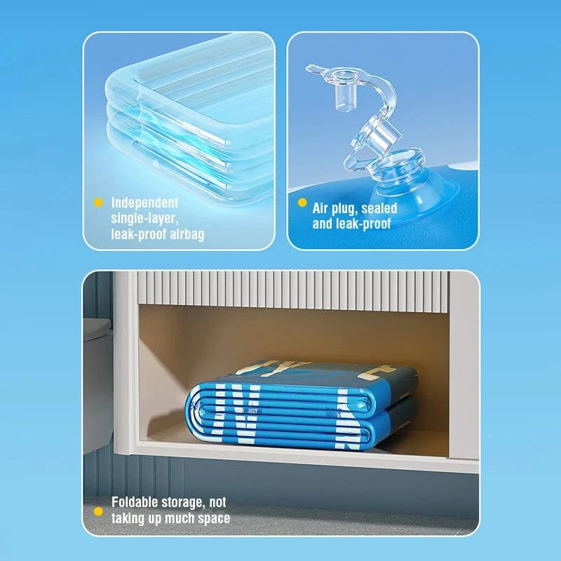 Cadeau showroom piscine gonflable 2.1M avec auvent Grande piscine gonflable 2,1M avec auvent
