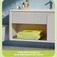 Cadeau showroom piscine gonflable 2.1M avec auvent Grande piscine gonflable de 2,1 M avec auvent