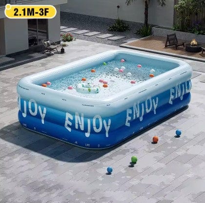 Cadeau showroom piscine gonflable 2.1M Grande piscine gonflable 2,1M