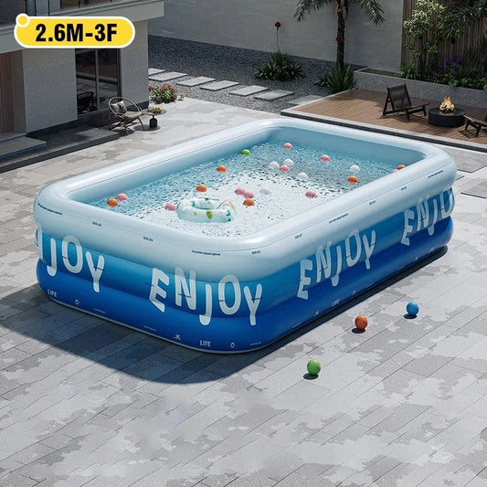 Cadeau showroom piscine gonflable 2.6M Grande piscine gonflable 2,6M