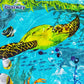 Cadeau showroom piscine gonflable Bleu Piscine gonflable rectangulaire familiale