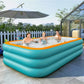 Cadeau showroom piscine gonflable L 250cm x 150cm x 70cm Piscine gonflable en PVC pour enfants et adultes 2,5 M