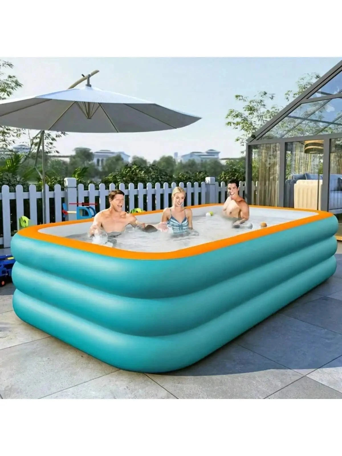 Cadeau showroom piscine gonflable L 250cm x 150cm x 70cm Piscine gonflable en PVC pour enfants et adultes 2,5 M